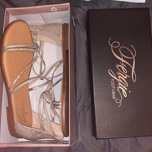 Brand new gold shoes